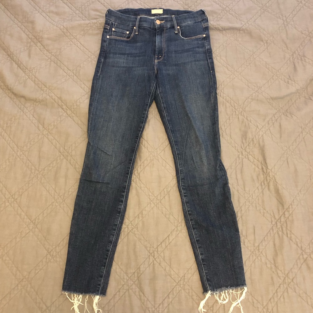 Mother the looker mid rise skinny denim